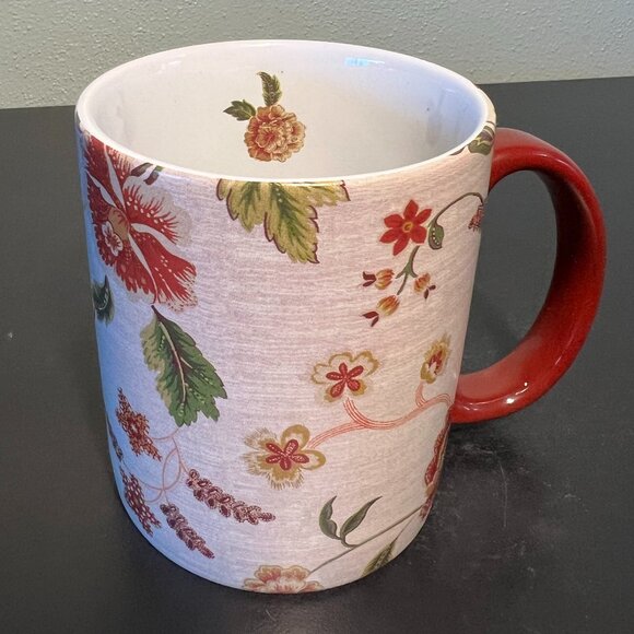 Vtg Lang PARADISE VINE Mug ~ Colonial Williamsburg Foundation ~ Textile Artwork - Picture 4 of 15